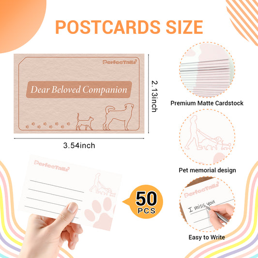 Pet Memorial Postcards for The Heart's Mailbox | Write to Your Pet in The Whisper Cabin of Love.