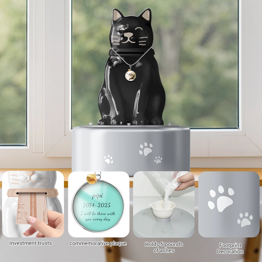The Whisper Cabin of Love | A Gentle Cat Urn for Your Quietest Memories.