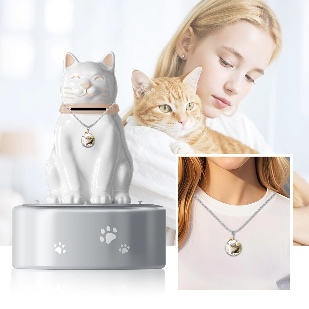 The Whisper Cabin of Love | A Gentle Cat Urn for Your Quietest Memories.