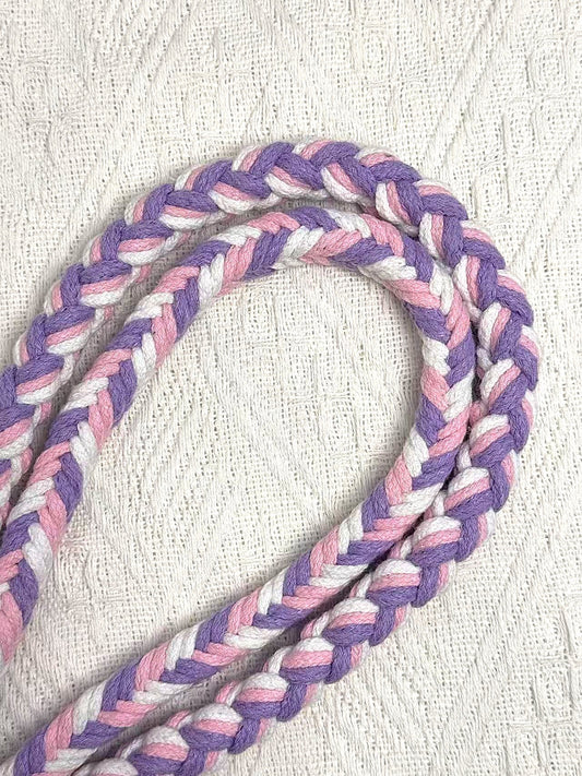 Pink & Purple | 9-Flower Handwoven Decorative Dog Leash