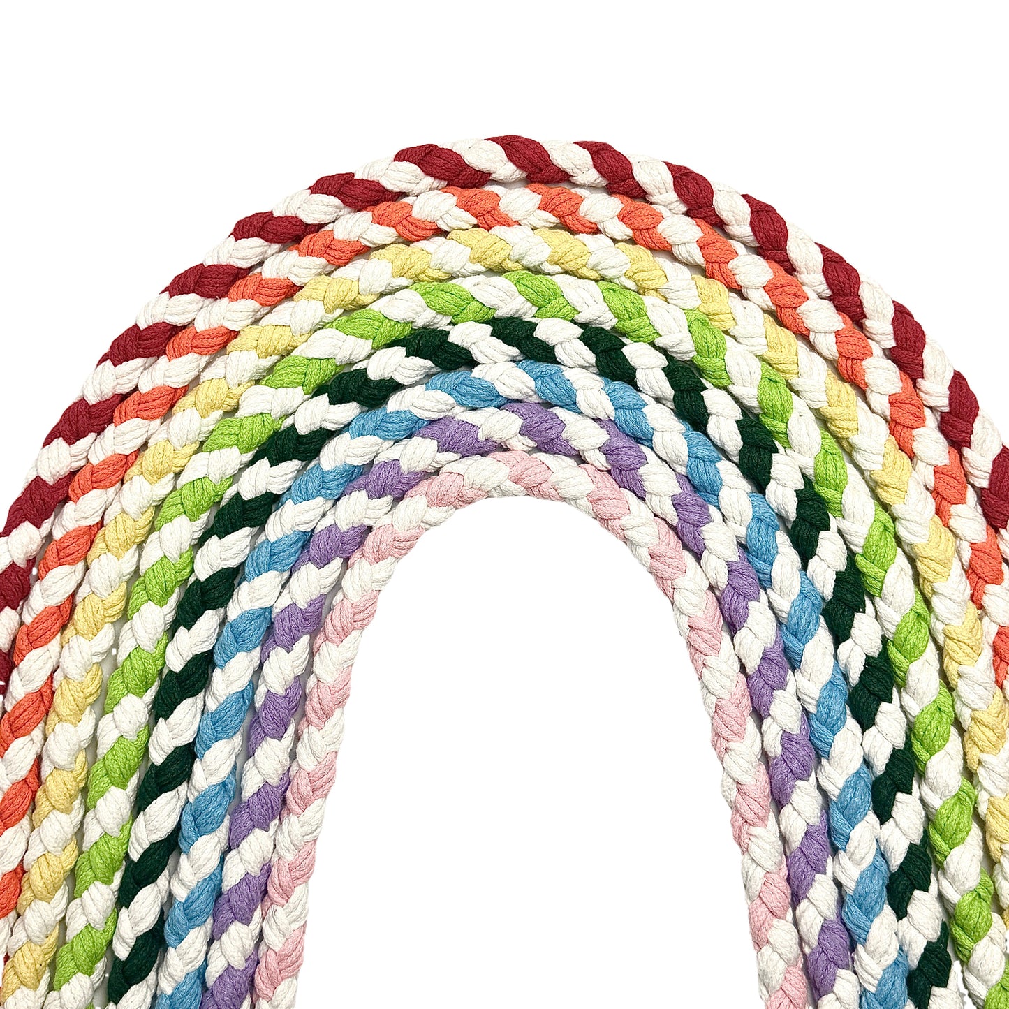 Yellow & White | Handmade Rope Dog Leash