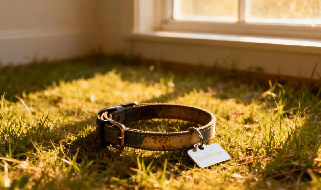 A peaceful scene symbolizing healing and remembrance after a pet passing away.