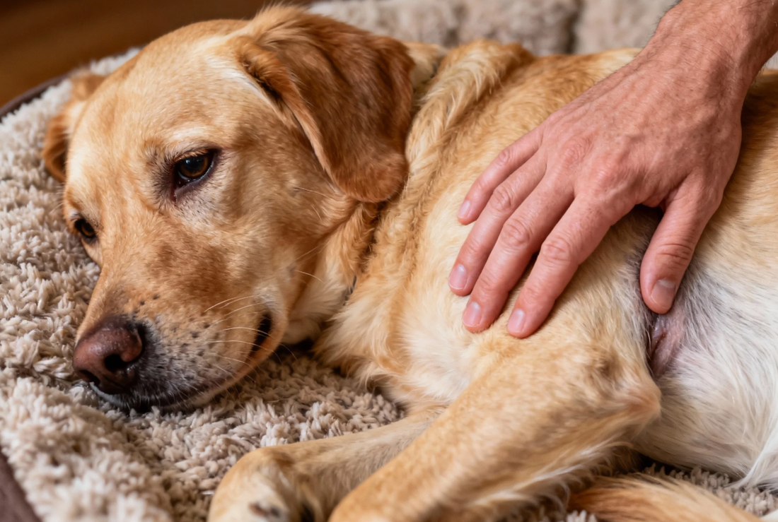 my dog's stomach gurgling like crazy and he won't eat
