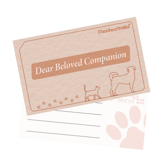 Memorial Postcards for Pet Urns – 50 Sheet Pack