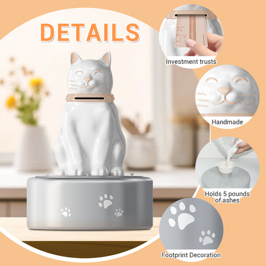 The Whisper Cabin of Love | A Gentle Cat Urn for Your Quietest Memories.