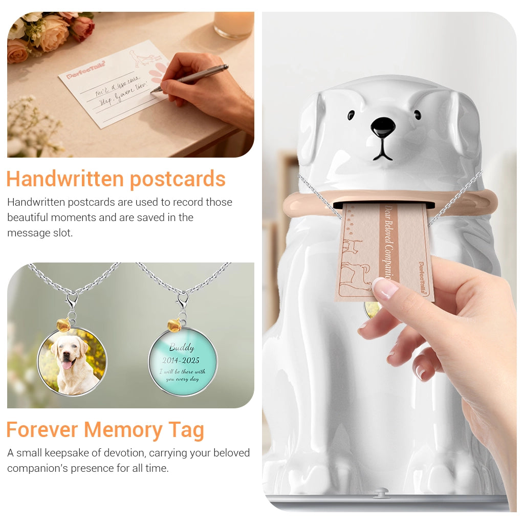 The Heart's Mailbox Pet Urn | Keep Your Connection Alive with Letters.