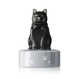 black cat urn front view