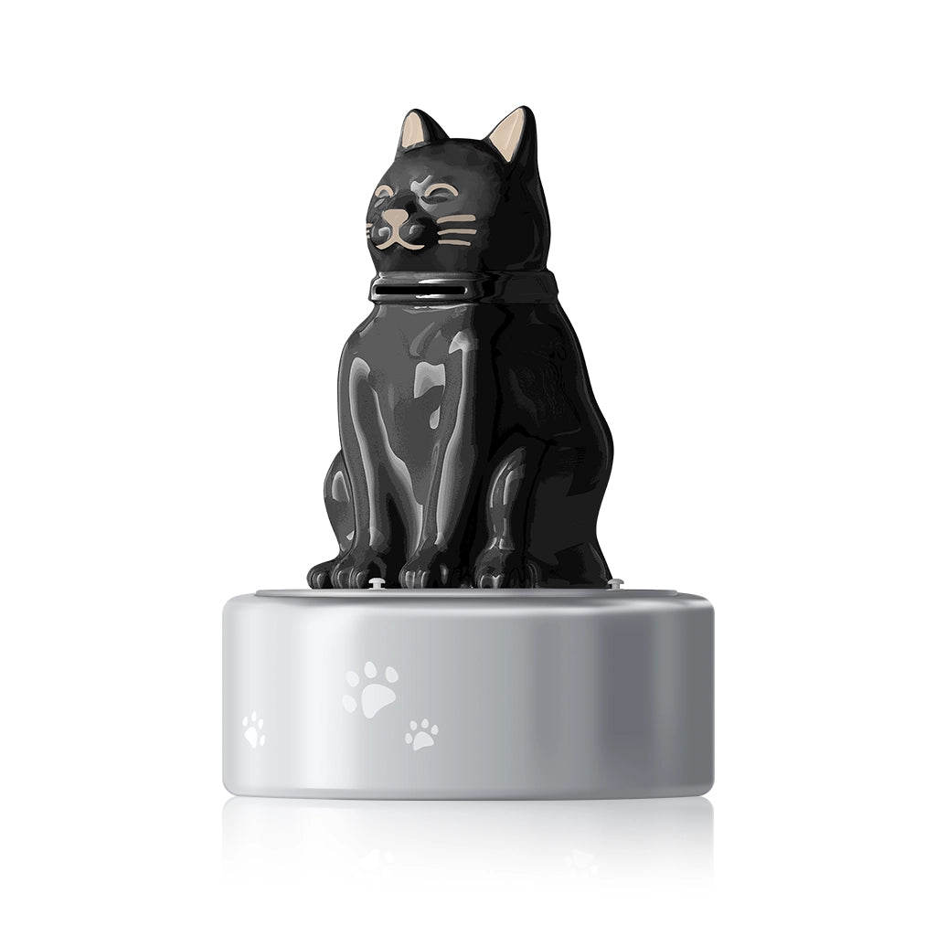 black cat urn side angle