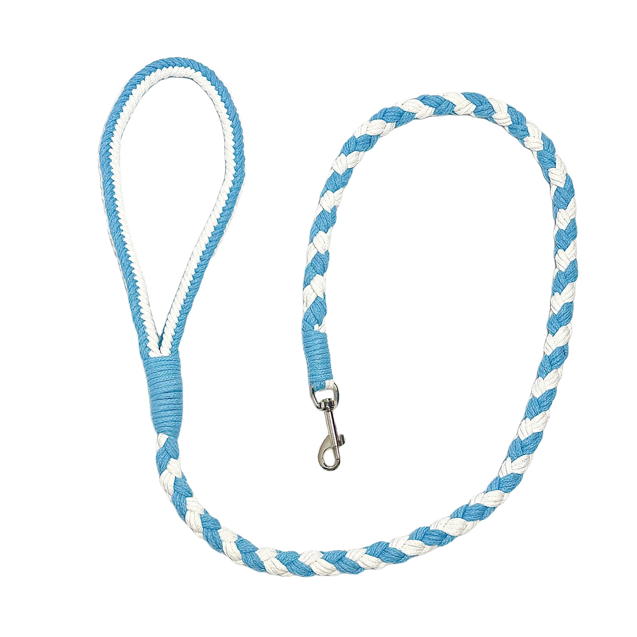 Blue & White | Handmade Rope Dog Leash