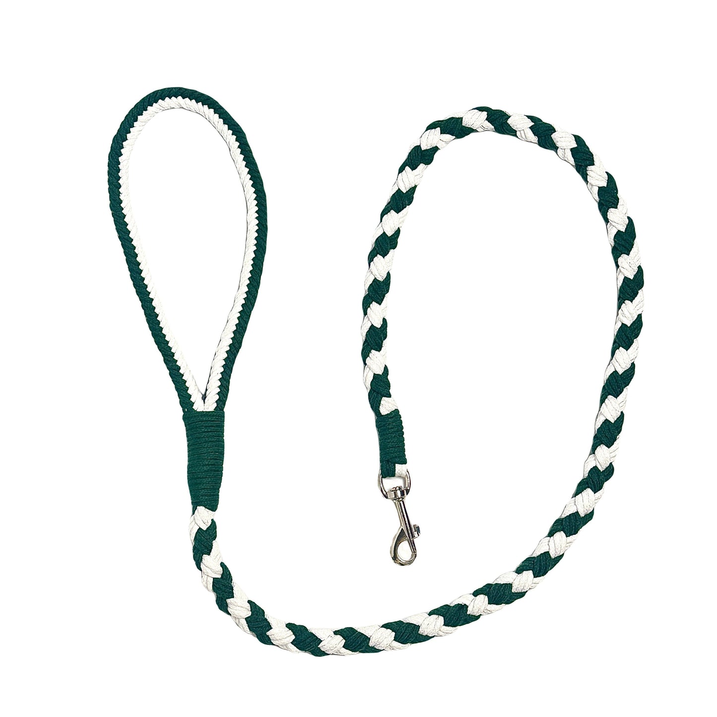 Cyan & White | Handmade Rope Dog Leash