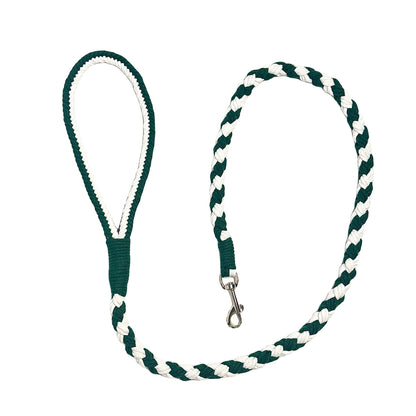 Cyan & White | Handmade Rope Dog Leash