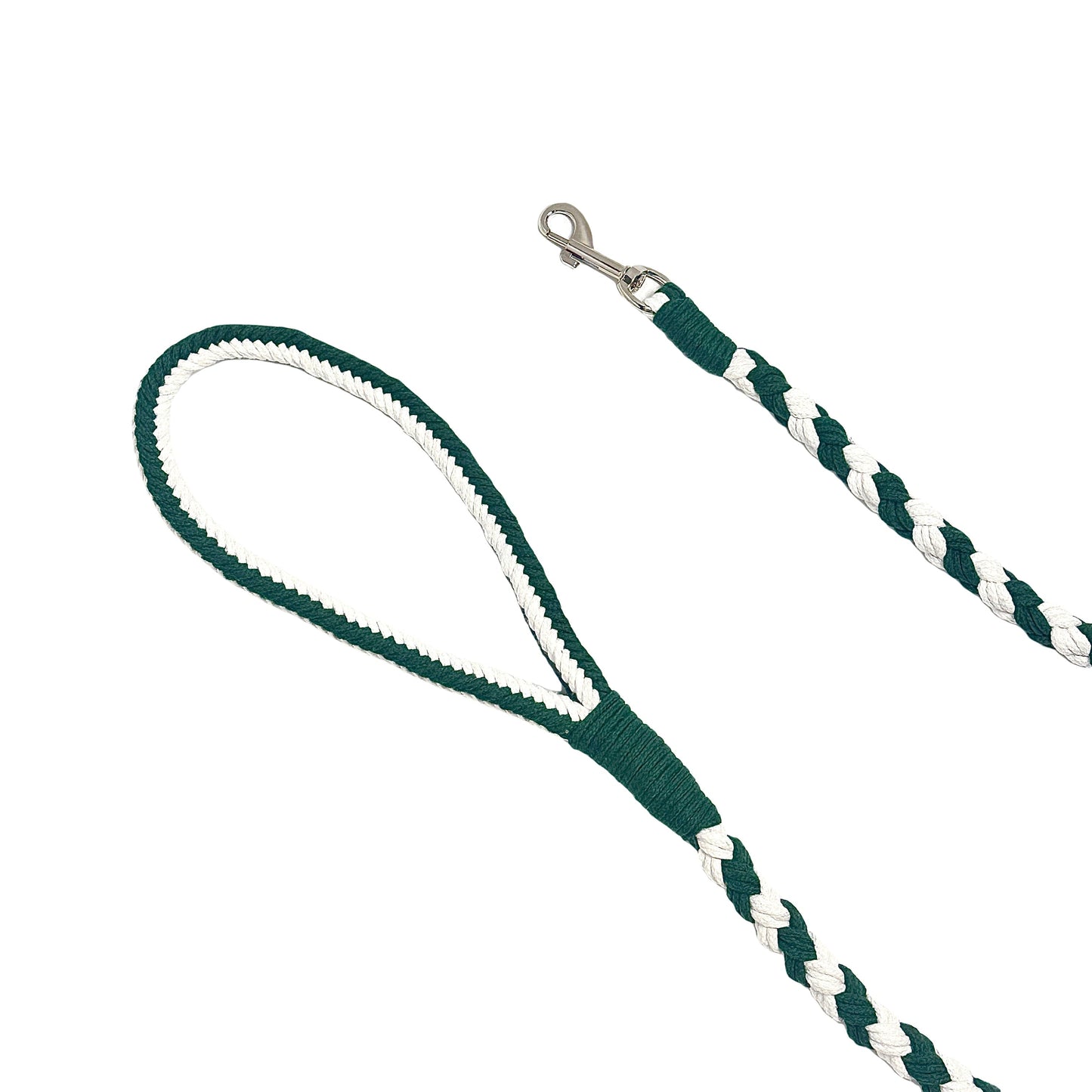 Cyan & White | Handmade Rope Dog Leash