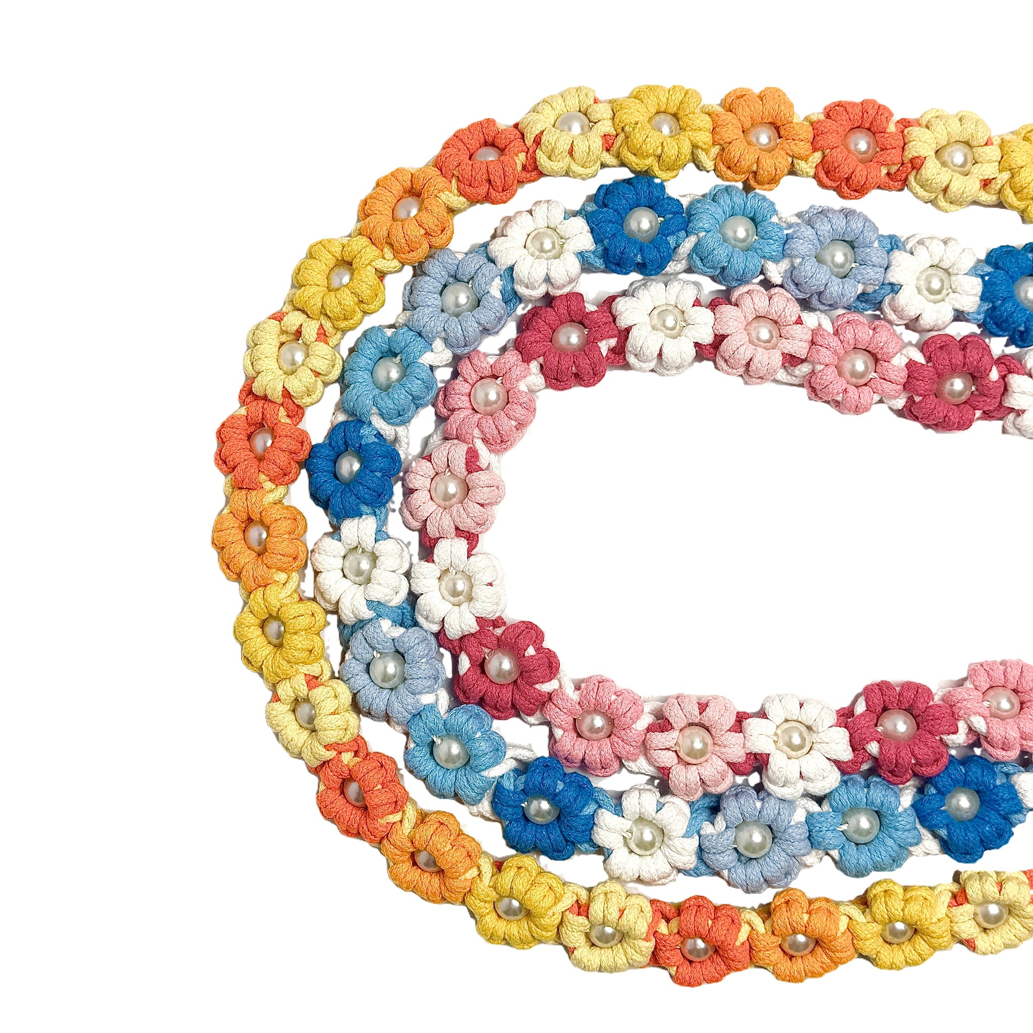 Flower Field | 25-Flower Handwoven Decorative Dog Leash