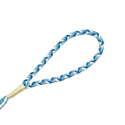 Azure Drift Ombre | 25-Flower Handwoven Decorative Dog Leash