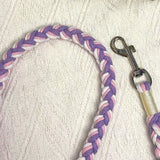 Pink & Purple | 9-Flower Handwoven Decorative Dog Leash