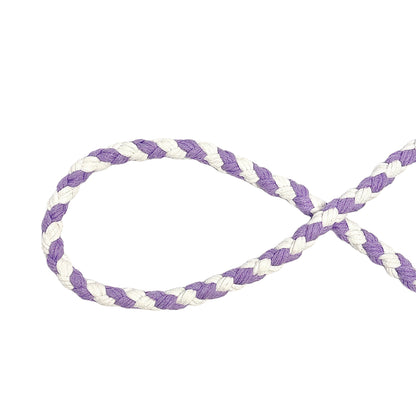 Purple & White | Handmade Rope Dog Leash