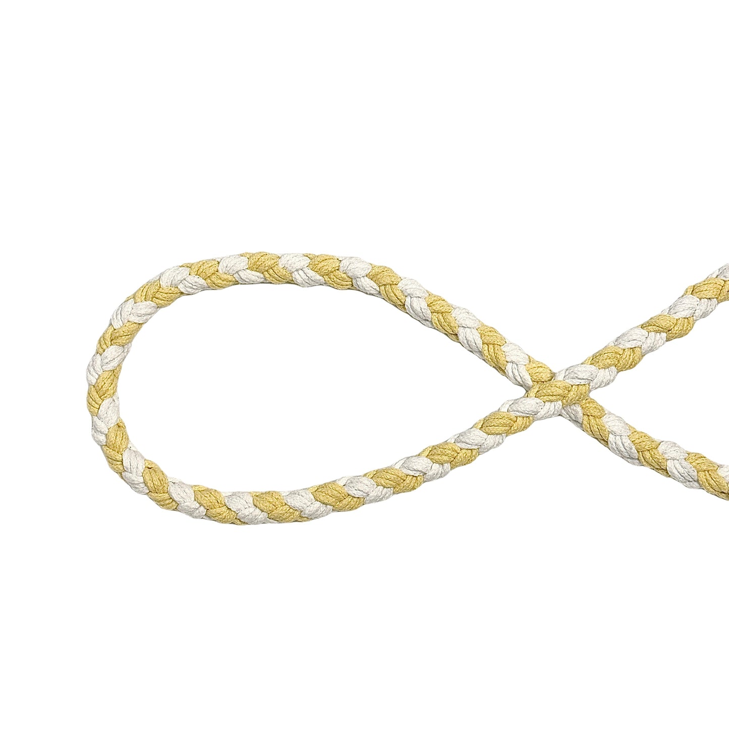 Yellow & White | Handmade Rope Dog Leash