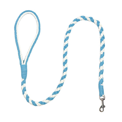 Blue & White | Handmade Rope Dog Leash