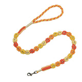 Marigold Ombre | 25-Flower Handwoven Decorative Dog Leash