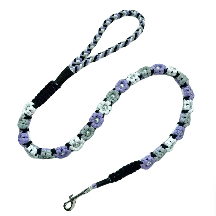 Wild Berry Mix | 25-Flower Handwoven Decorative Dog Leash