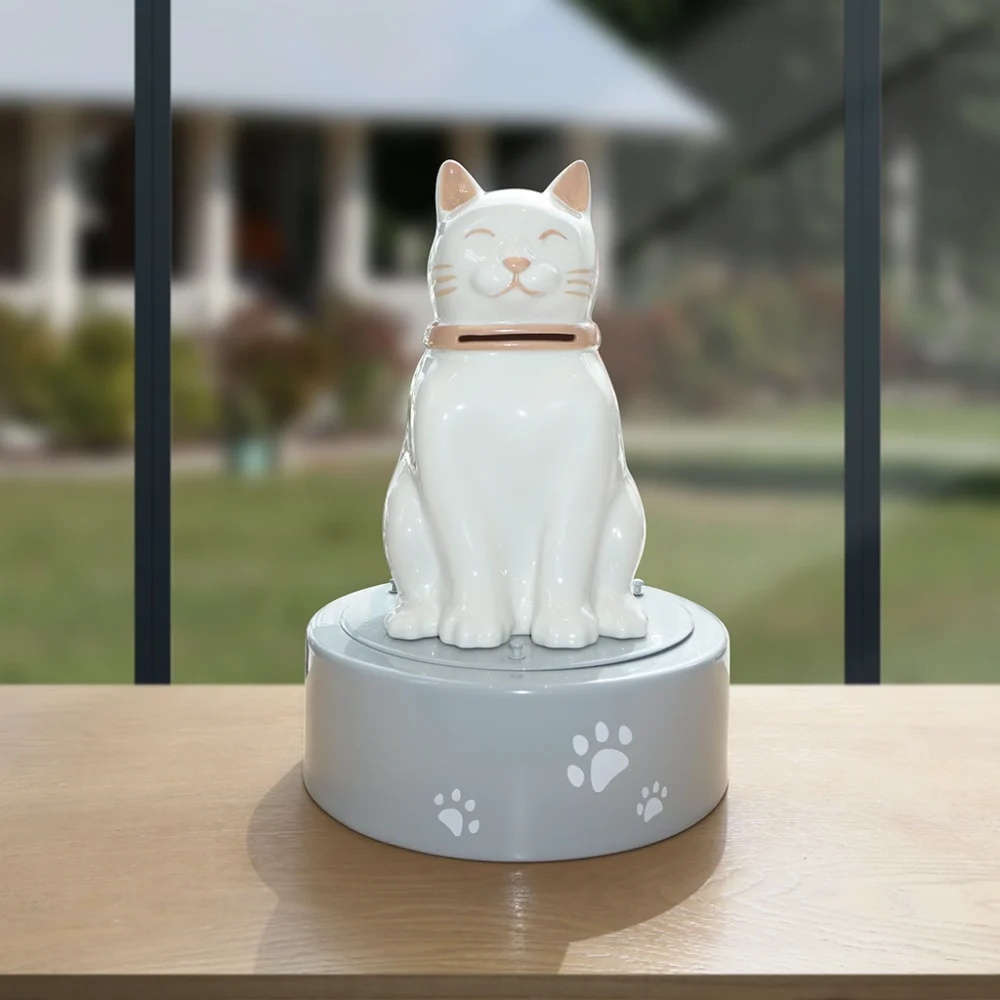Cat Urn | Beautiful Ceramic Memorial to Honor Your Beloved Pet